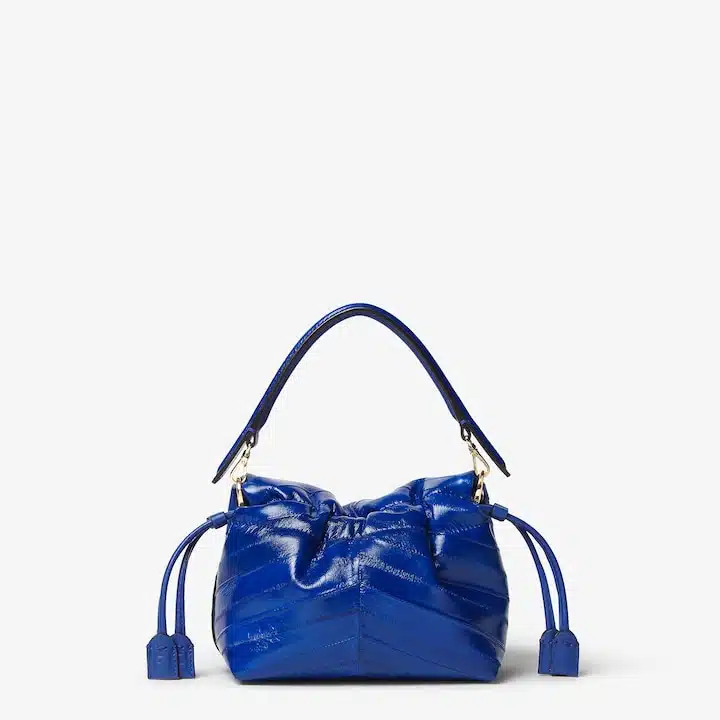 Mamma Baguette Small Electric blue inlaid hagfish mini-bag - Image 2
