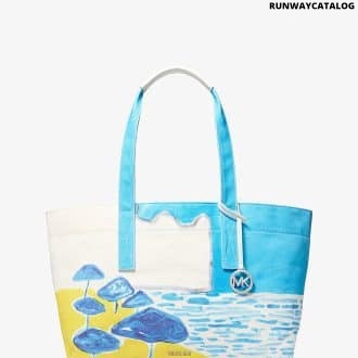 Michael Kors X Christina Zimpel Large Cotton Canvas Tote Bag