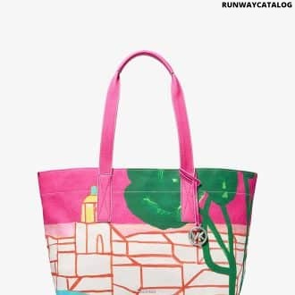 Michael Kors X Christina Zimpel Large Cotton Canvas Tote Bag