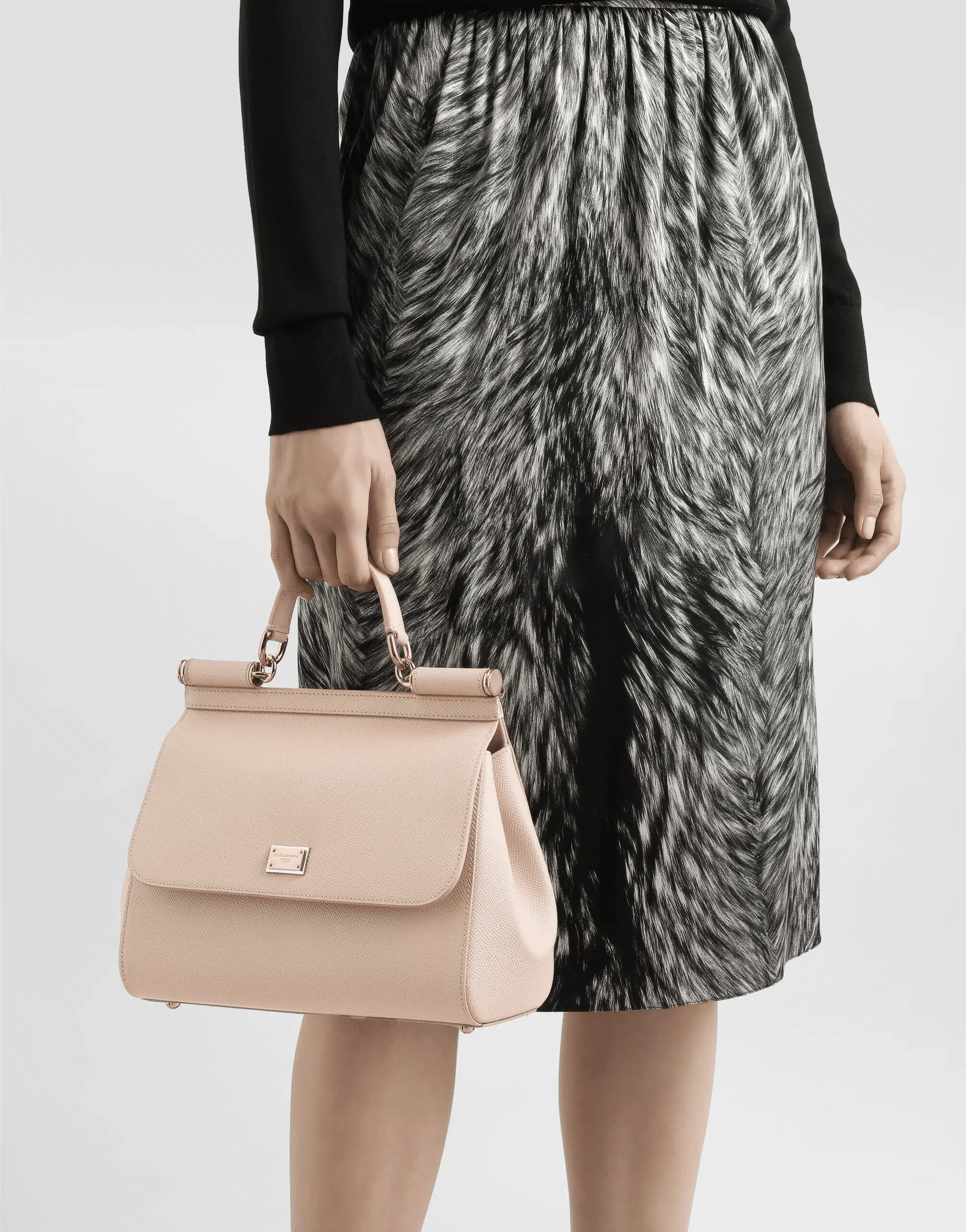 Large Sicily handbag in dauphine calfskin - Image 2