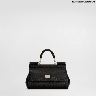 Mini Sicily handbag in dauphine calfskin