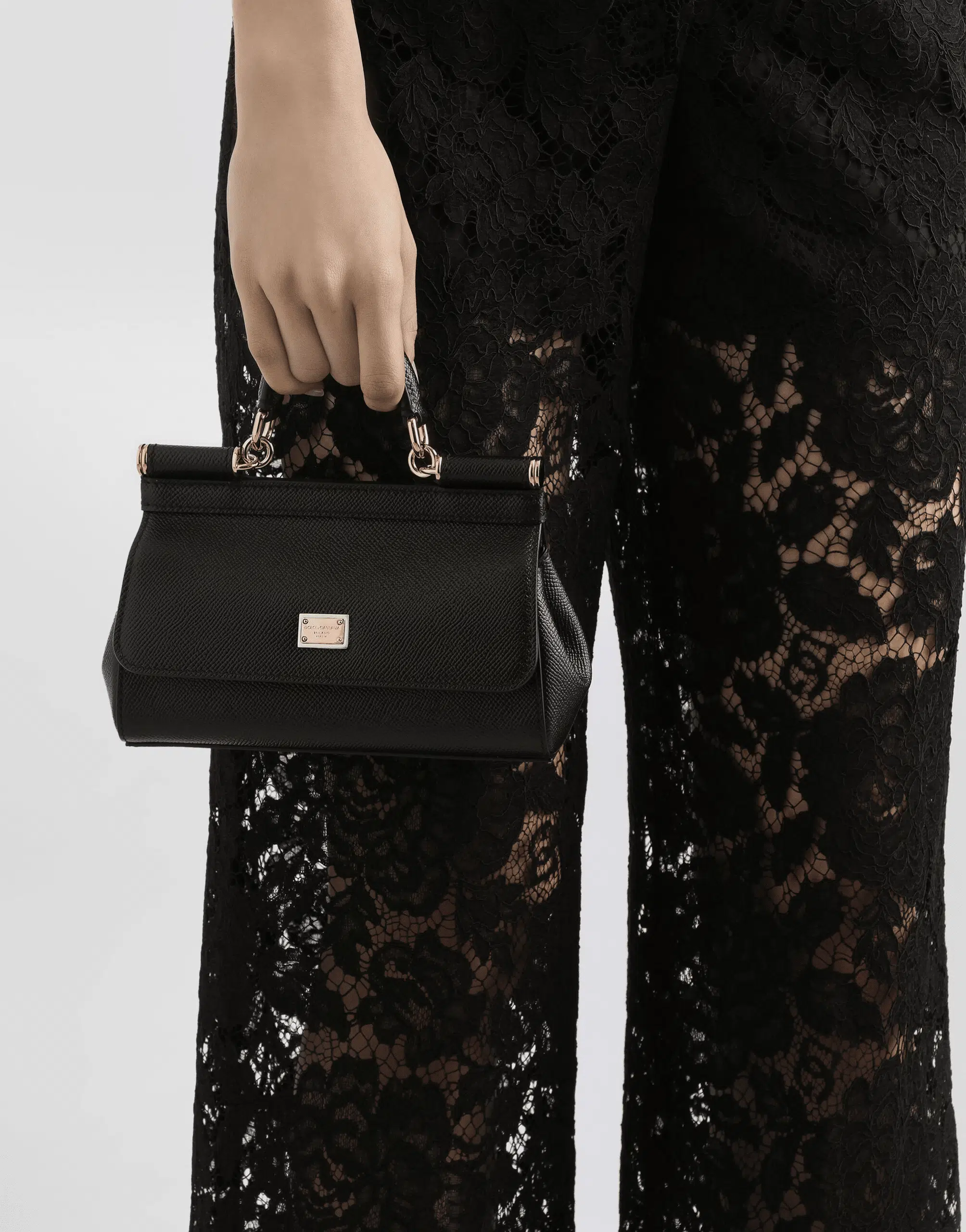 Mini Sicily handbag in dauphine calfskin - Image 2