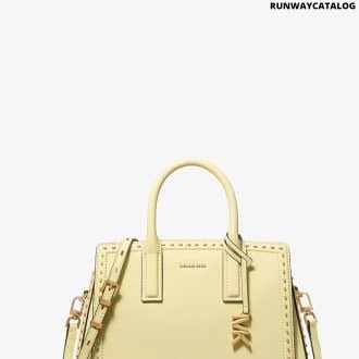 Laila Small Studded Leather Satchel