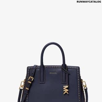 Laila Small Studded Leather Satchel