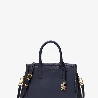 Laila Small Studded Leather Satchel