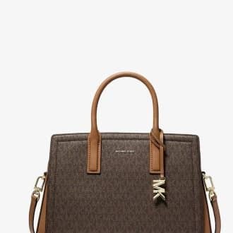 Laila Medium Signature Logo Satchel