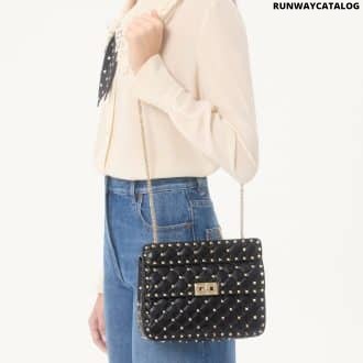 Medium Nappa Rockstud Spike Bag