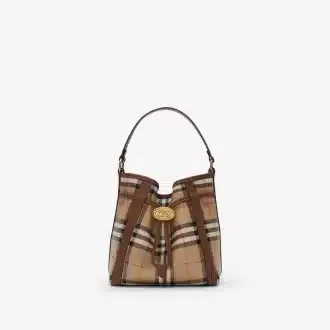 Mini Check Bucket Bag