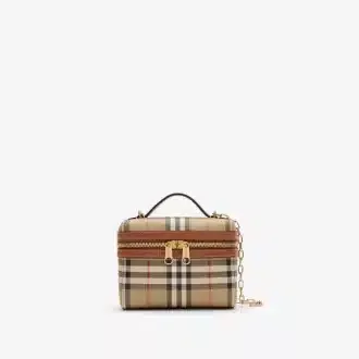Mini Check Vanity Bag