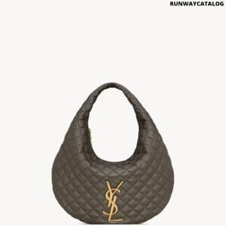 ICARE HOBO IN QUILTED NAPPA LIGHT MUSK