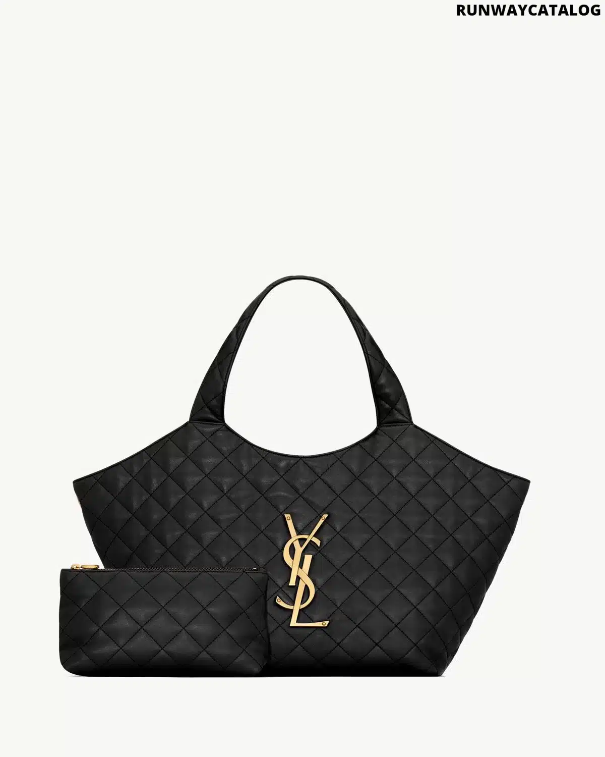 ICARE MEDIUM IN QUILTED NAPPA BLACK - Image 2