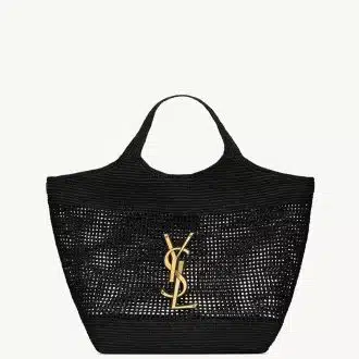 ICARE IN RAFFIA BLACK