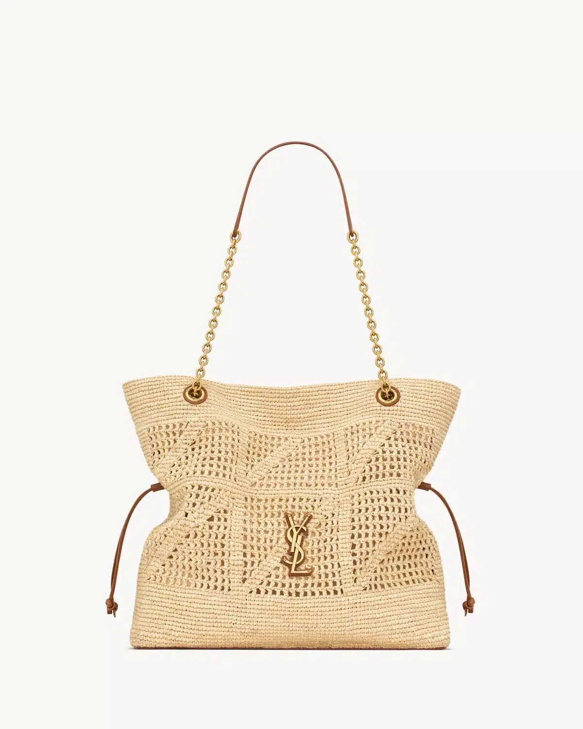 JAMIE SHOPPING IN RAFFIA NATURAL AND BRICK