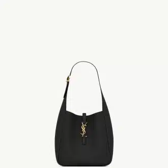 LE 5 À 7 SUPPLE SMALL IN GRAINED LEATHER BLACK