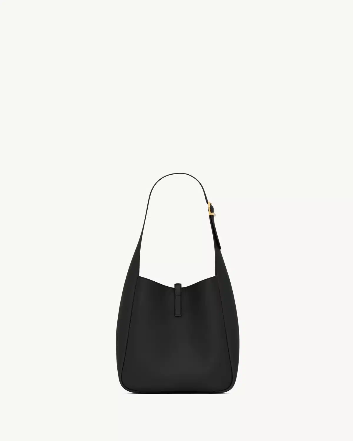 LE 5 À 7 SUPPLE SMALL IN GRAINED LEATHER BLACK - Image 2