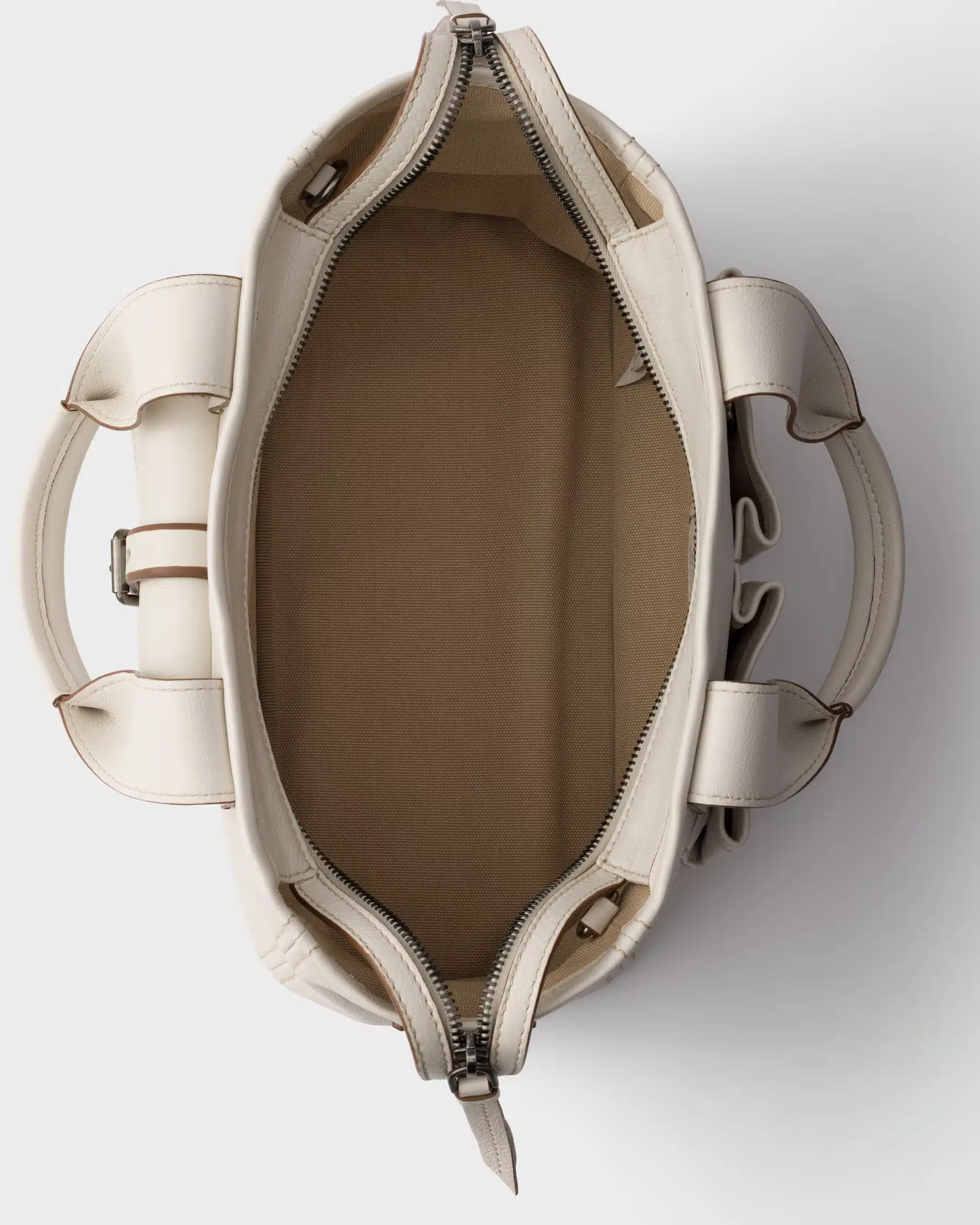 Prada Route medium leather tote bag - Image 2